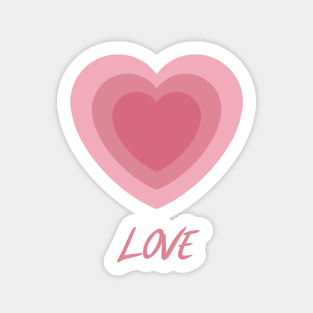 Preppy Love Heart Design Maximalist Y2k Sticker